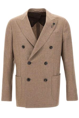 Light brown cashmere blazer LARDINI | IV660AEIVSF63528200CA