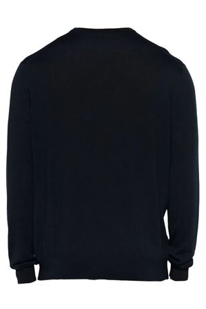 Midnight blue virgin wool sweater MALO | UMA008F2Z10E286