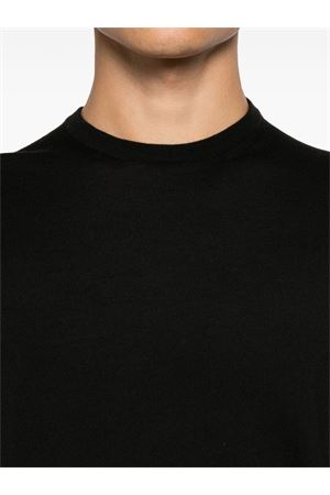 Maglione in lana vergine nero MALO | UMA008F2Z10E516