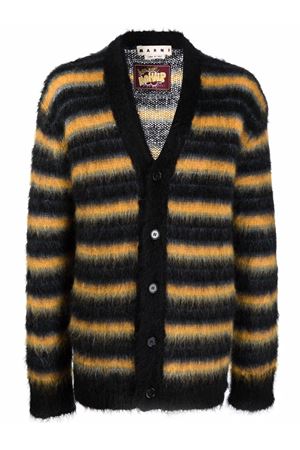 Black and yellow mohair blend cardigan MARNI | CDMG0051Q0UFU174RGN99