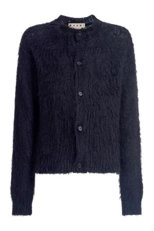 Black mohair blend cardigan MARNI | CDMG0150A0UFU17200N99