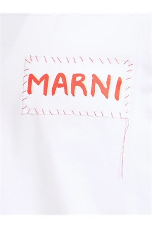 White cotton T-shirt MARNI | HUMU0198X0UTC0170AW01