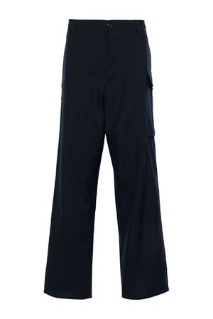 Midnight blue virgin wool cargo trousers MARNI | PUMU0095SUTW83900B99