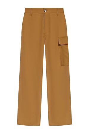 Caramel brown virgin wool trousers MARNI | PUMU0095SUTW83900W78