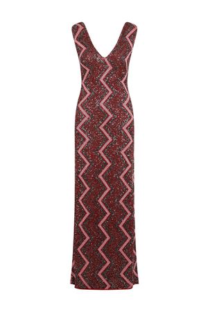 Zigzag-design maxi dress MISSONI | DS24WG3OBK042IS4165