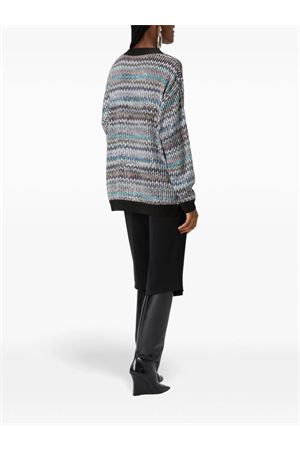 Multicolor V-neck sweater MISSONI | DS24WN0KBC004MSM9EL