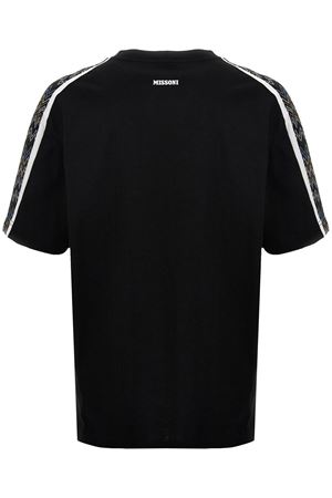 Black cotton T-shirt MISSONI | US24WL04BJ00KRS91KI