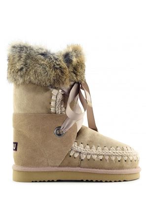 Camel beige sheepskin Eskimo Lace e Fur MOU | FW101004ACAM