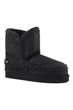 Eskimo 18 in pelle di montone nero MOU | FW101036BCBKG