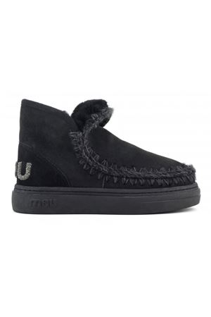 Eskimo sneaker bold in pelle nera MOU | FW411001ABKBK