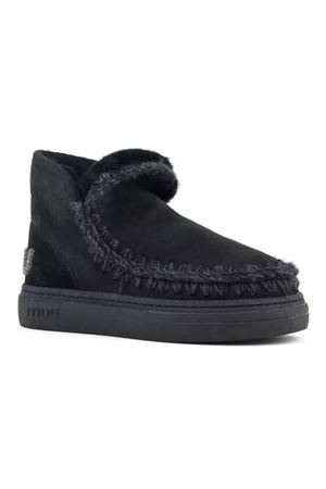 Eskimo sneaker bold in pelle nera MOU | FW411001ABKBK