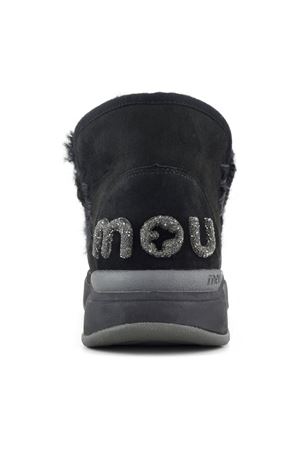 Eskimo jogger pelle double face nera MOU | FW421001ABKBK