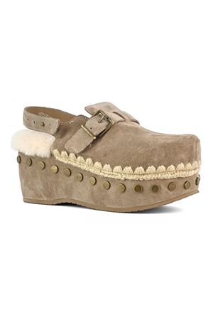 Clog backstrap in montone grigio MOU | FW611001AELGRY