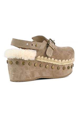 Clog backstrap in montone grigio MOU | FW611001AELGRY