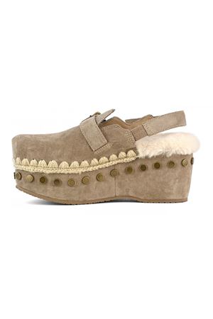 Clog backstrap in montone grigio MOU | FW611001AELGRY