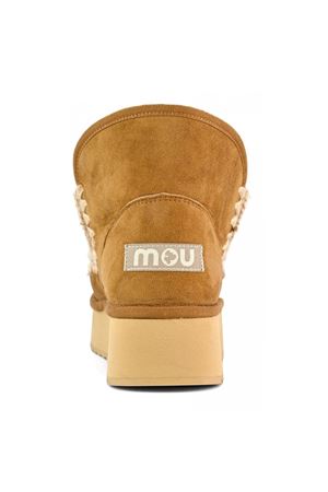 Mini eskimo platform boot in camoscio cognac MOU | FW681000ACOG