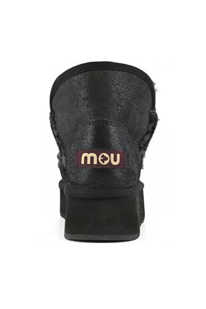 Mini eskimo platform boot nero screpolato MOU | FW681000BCBKG