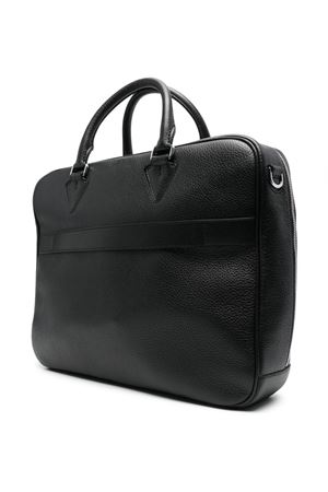 Micron slim dollar leather business bag ORCIANI | P00736MICNERO