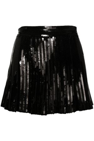 Minigonna Godot in paillettes nero PAROSH | GODOTD600521013