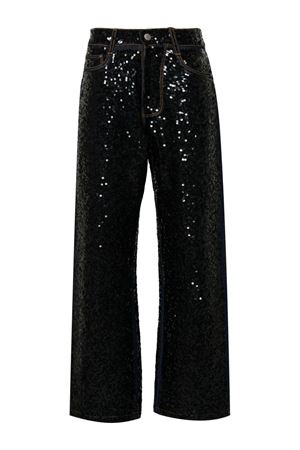 Jeans Guff Paillettes Nero PAROSH | GUFFD230726813