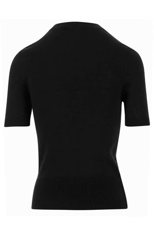 Top in maglia di cotone bio nero PATOU | KN0688045999B