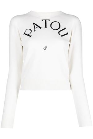 White Merino wool blend jumper PATOU | KN1108045001W