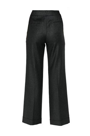 Dark grey virgin lurex flannel trousers PESERICO | P0428303359973