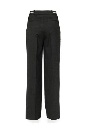 Dark grey wool blend flannel trousers PESERICO | P0493402660873