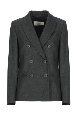 Blazer doppiopetto in misto lana vergine grigio PESERICO | S0140103359973