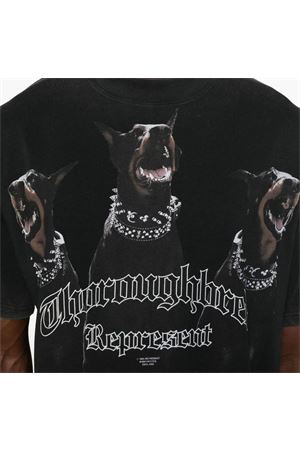 T-shirt Thoroughbred in cotone nero REPRESENT | MLM41135003