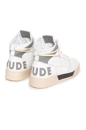 Sneaker alta in pelle bianca RHUDE | RHPF24FO018790554