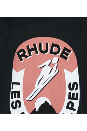 T-shirt in cotone nero RHUDE | RHPF24TT020122306