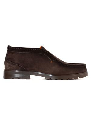 Stivaletto desert in suede marrone SANTONI | MGDC18891DTRGGEXT50DARKBROWN