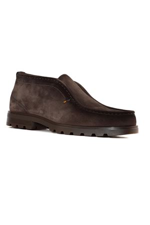 Stivaletto desert in suede marrone SANTONI | MGDC18891DTRGGEXT50DARKBROWN