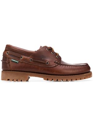 Brown leather Acadia lace-up loafers SEBAGO | 70015M0922