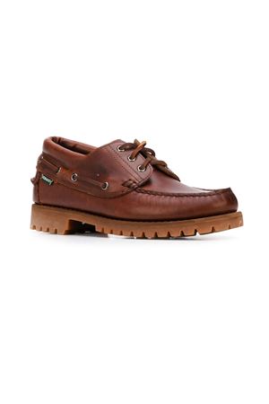 Brown leather Acadia lace-up loafers SEBAGO | 70015M0922