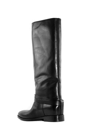 Black leather high boot STRATEGIA | A5674NERO