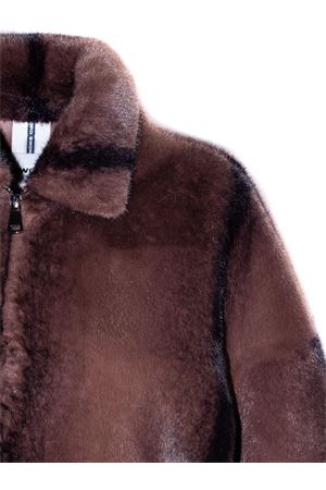 Brown faux fur jacket SWORD | SA248570EKOTIMBRO