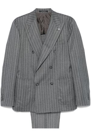 Grey virgin wool pinstriped suit TAGLIATORE | 2SVS20K11070038G1219