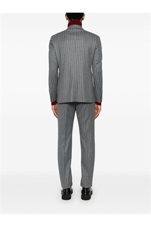 Grey virgin wool pinstriped suit TAGLIATORE | 2SVS20K11070038G1219