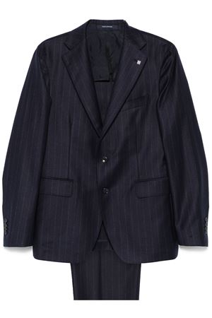 Oxford blue virgin wool pinstriped suit TAGLIATORE | 2SVS22B01150123B1263