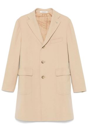 Beige single-breasted coat TAGLIATORE | CSBMM3W350001EA805