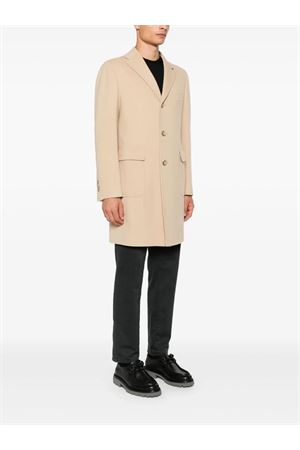 Beige single-breasted coat TAGLIATORE | CSBMM3W350001EA805