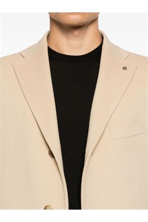 Beige single-breasted coat TAGLIATORE | CSBMM3W350001EA805