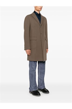 Brown virgin wool blend coat TAGLIATORE | CSBMM3W770065ET858