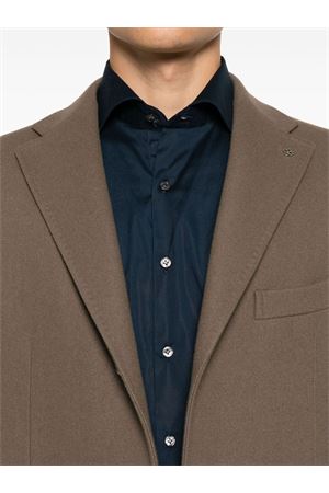 Brown virgin wool blend coat TAGLIATORE | CSBMM3W770065ET858