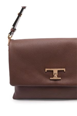 Walnut brown mini T Timeless tote bag TOD'S | XBWTSQC0300T5ZS202