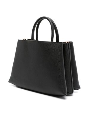 Borsa tote T Timeless in pelle di vitello nera TOD'S | XBWTSQF0200XWZB999