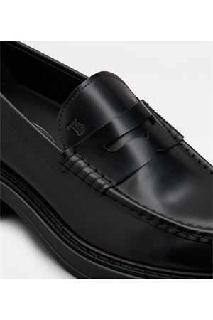 Mocassini in pelle nera TOD'S | XXM61K0AI40LYGB999