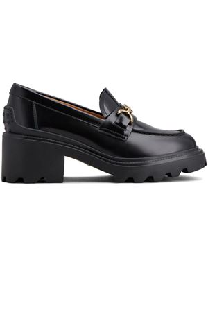 Mocassini in pelle nera TOD'S | XXW08D0IS60SHAB999